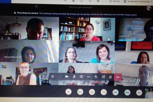Virtulis partnertallkozt tartottak az ECOS4IN projektben