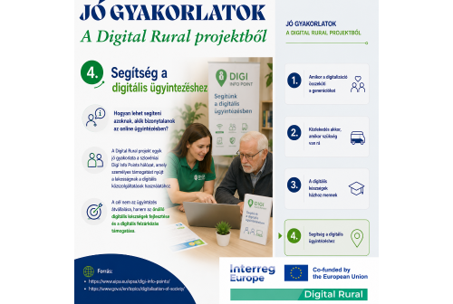 J� gyakorlatok a Digital Rural projektb�l - Seg�ts�g a digit�lis �gyint�z�shez
