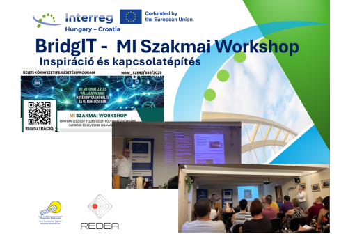 MI Szakmai Workshop – inspiráció és kapcsolatépítés a BridgIT projekt megvalósításához MI Szakmai Workshop – inspiráció és kapcsolatépítés a BridgIT projekt megvalósításához